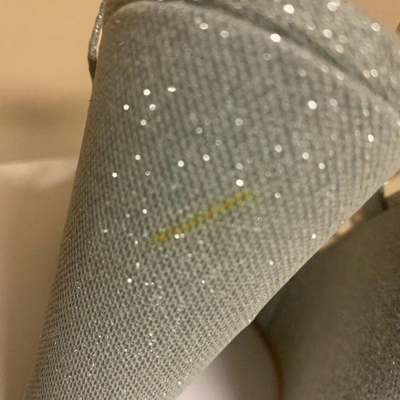 Touch of Nina Silver Glittery Valery Wedges - Picture 5 of 12